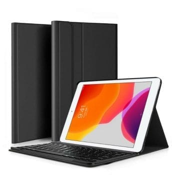 Wireless Keyboard Leather Case for iPad 10.2 7th Generation 5