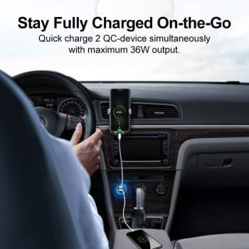 36W Dual Quick Charge 3.0 Car Charger 9