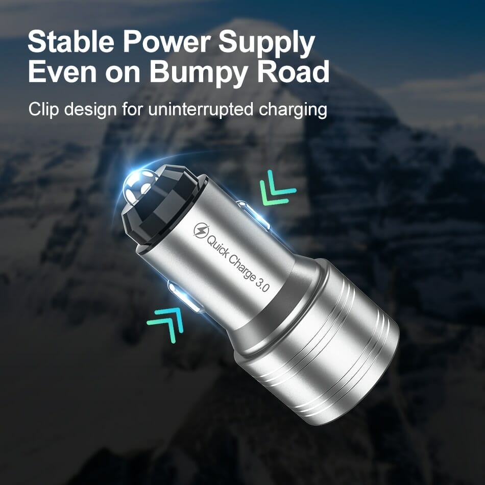 36W Dual Quick Charge 3.0 Car Charger 5