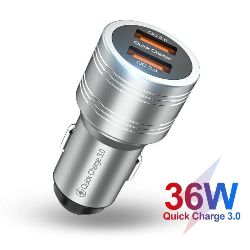 36W Dual Quick Charge 3.0 Car Charger