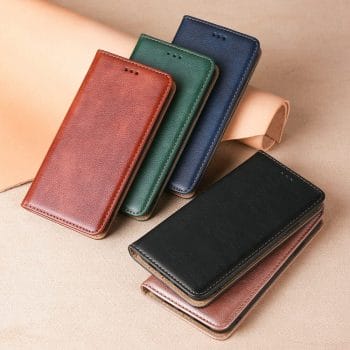 Luxury Leather Flip Phone Case For Google Pixel Series 11