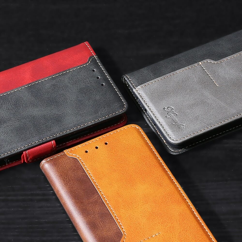 Luxury Leather Flip Wallet Magnetic Case For Google Phone 6