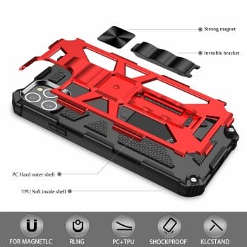 The Armor Shockproof Magnetic Ring Bracket Hybrid Case For iPhone 11