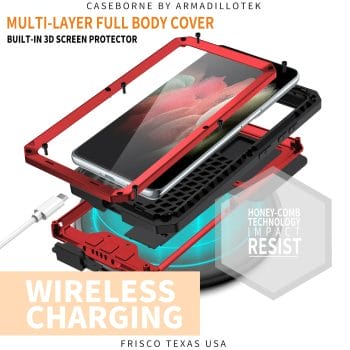 Heavy Duty Aluminium Camera Slider Case for Samsung Galaxy S21 Ultra 8