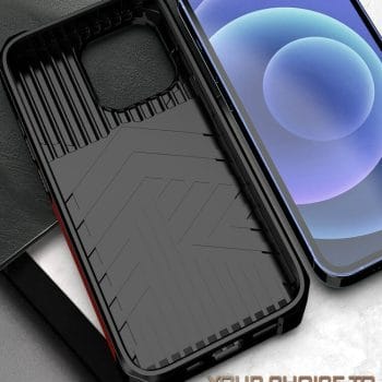 Heavy Duty Camera Lens Protection Case with Kickstand Ring for iPhone 12