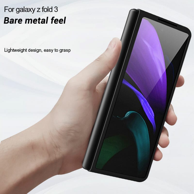 Carbon Fibre Leather Cover For Samsung Galaxy Z Fold 3 and Z Fold 2 5