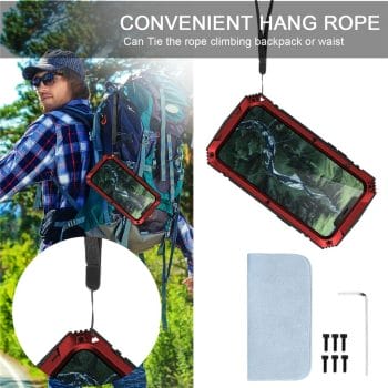 The Armour Dustproof Shockproof Tempered glass Metal Cover For iPhone 11