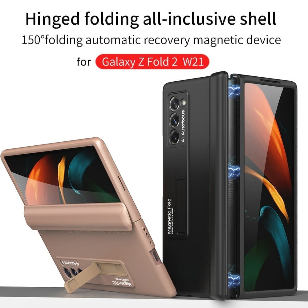 Heavy Duty Case with Kickstand for Samsung Galaxy Z Fold 2 Fold 3 5G with Hinge Protector 3