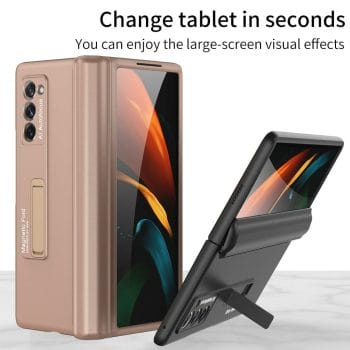 Heavy Duty Case with Kickstand for Samsung Galaxy Z Fold 2 Fold 3 5G with Hinge Protector 5 Heavy Duty Case with Kickstand for Samsung Galaxy Z Fold 2 Fold 3 5G with Hinge Protector 11