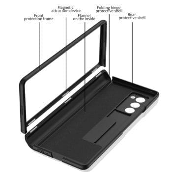Heavy Duty Case with Kickstand for Samsung Galaxy Z Fold 2 Fold 3 5G with Hinge Protector 10