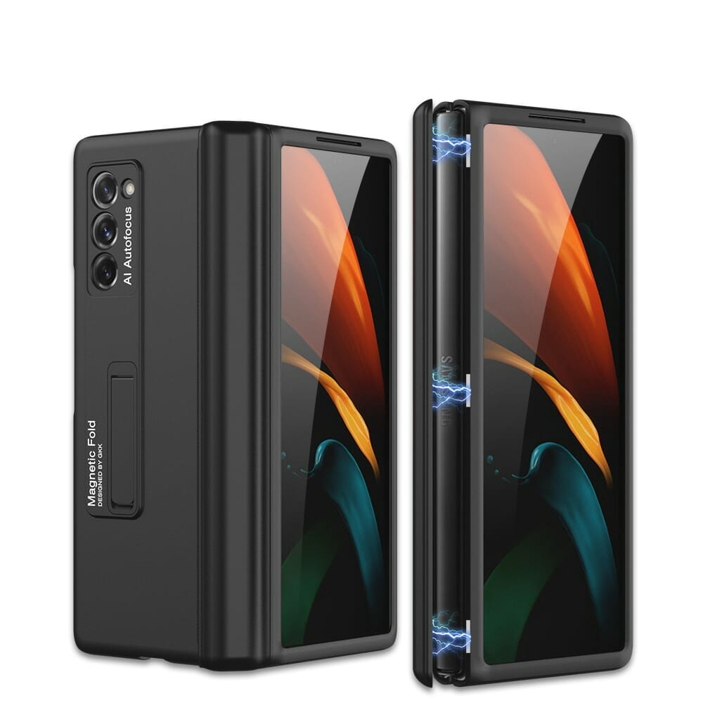 Heavy Duty Case with Kickstand for Samsung Galaxy Z Fold 2 Fold 3 5G with Hinge Protector 1