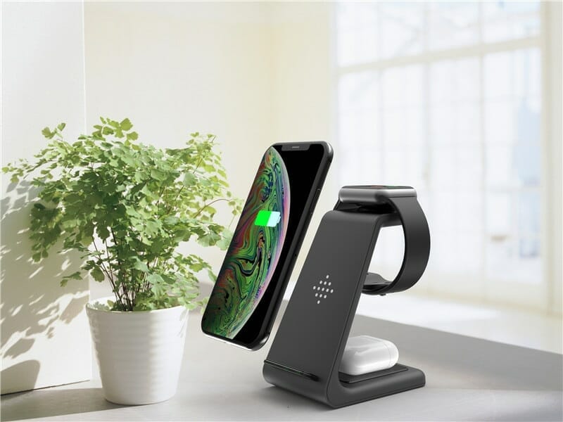 3 in 1 Wireless Fast Charger For Smart Watch iPhone and Samsung Phones 7