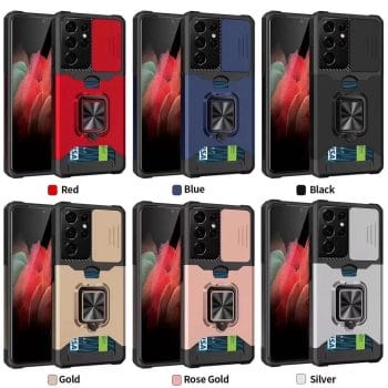 Armour Shockproof Camera Protection Card Holder Case for Samsung Galaxy S Note and A Series Phones 2 Armour Shockproof Camera Protection Card Holder Case for Samsung Galaxy S Note and A Series Phones 7