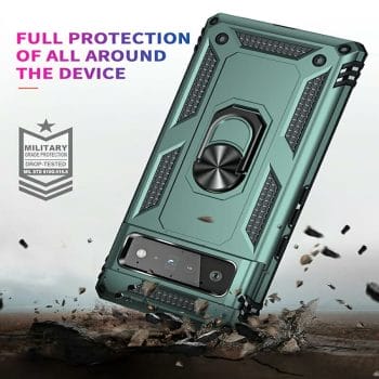 Shockproof rugged Phone Case with Ring Holder For Google Pixel 4