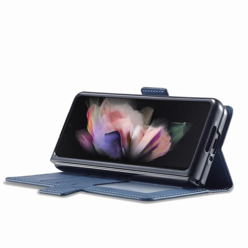 236443-pxnnce.jpg Vintage Leather Wallet Flip Case For Samsung Galaxy Z Fold 3 5G 6