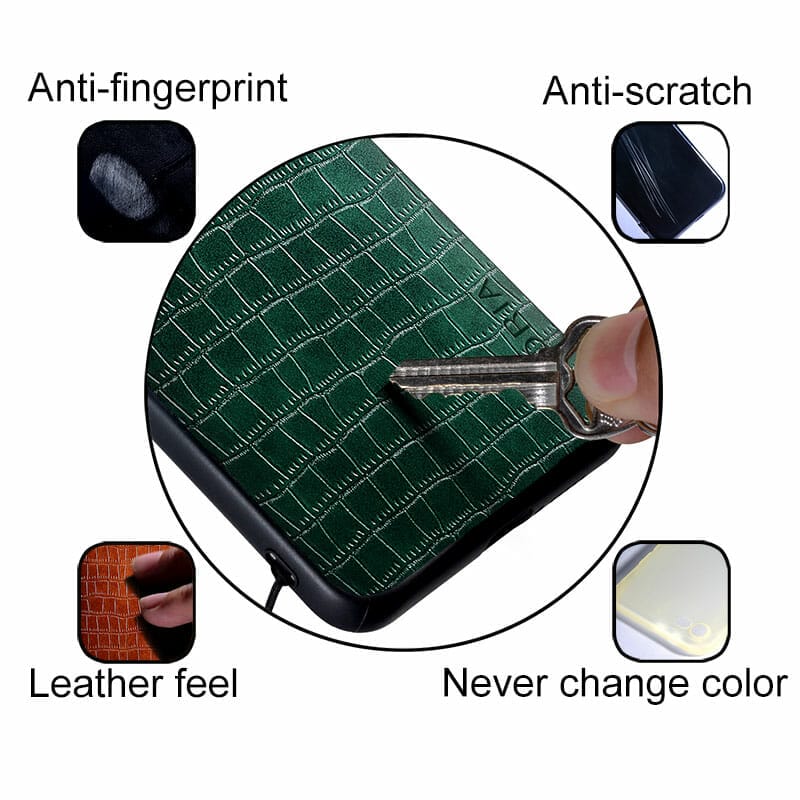 Premium Crocodile Leather Look Case For Google Pixel 6 Series 6