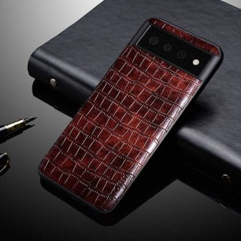 Premium Crocodile Leather Look Case For Google Pixel 6 Series 3 Premium Crocodile Leather Look Case For Google Pixel 6 Series 9
