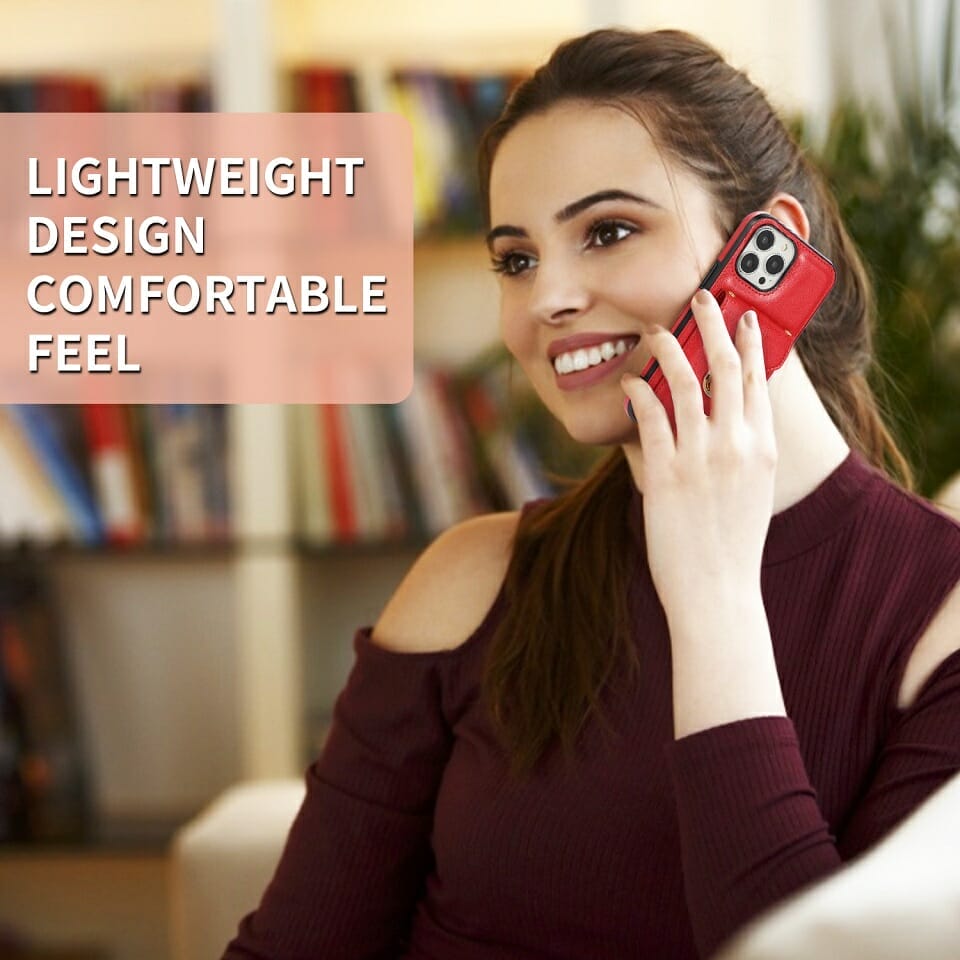 Luxury Leather Cross Body Card Slot Wallet Case For iPhone 5