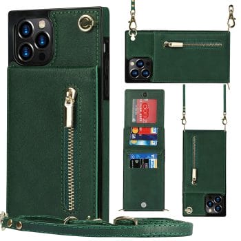 Crossbody Leather Zipper Wallet Case for iPhone With Strap 3 Crossbody Leather Zipper Wallet Case for iPhone With Strap 9