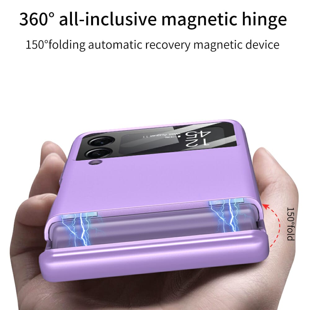 Magnetic Hinge Hard Armor Shockproof Case For Samsung Galaxy Z Flip 3 5G –  customizecase