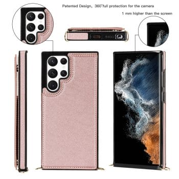 Crossbody Wallet Phone Case With Strap for Samsung Galaxy Series 12