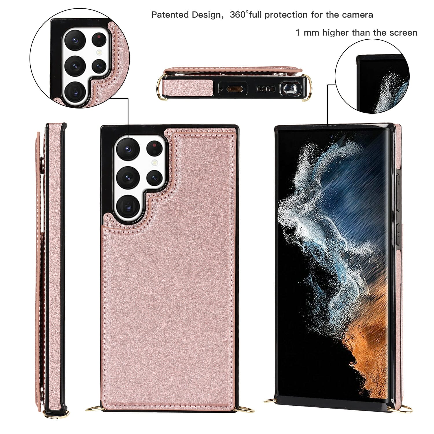 Crossbody Wallet Phone Case With Strap for Samsung Galaxy Series 7