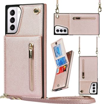 Leather Zipper Wallet Cross Body Case for Samsung Galaxy S and Note Series 2 Leather Zipper Wallet Cross Body Case for Samsung Galaxy S and Note Series 8