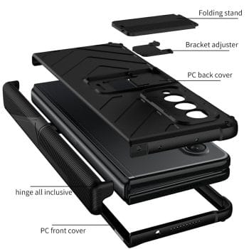 Magnetic Hinge Protection Kickstand Case for Samsung Galaxy Z Fold 3 5G 3 Magnetic Hinge Protection Kickstand Case for Samsung Galaxy Z Fold 3 5G 8