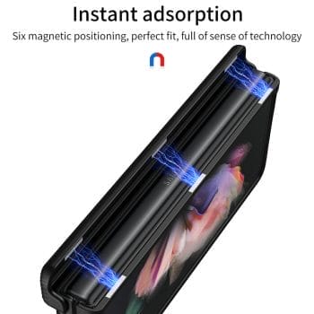 Magnetic Hinge Protection Kickstand Case for Samsung Galaxy Z Fold 3 5G 7