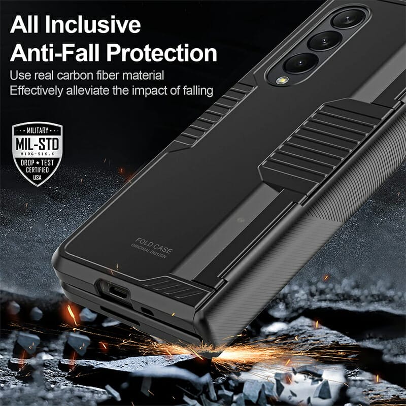 Hinge Protector Armor Shockproof Case for Samsung Galaxy Z Fold 3 5G 5