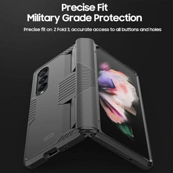 Hinge Protector Armor Shockproof Case for Samsung Galaxy Z Fold 3 5G 9