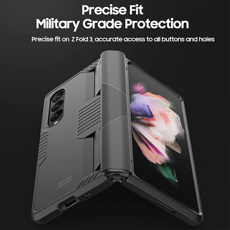 Hinge Protector Armor Shockproof Case for Samsung Galaxy Z Fold 3 5G 4