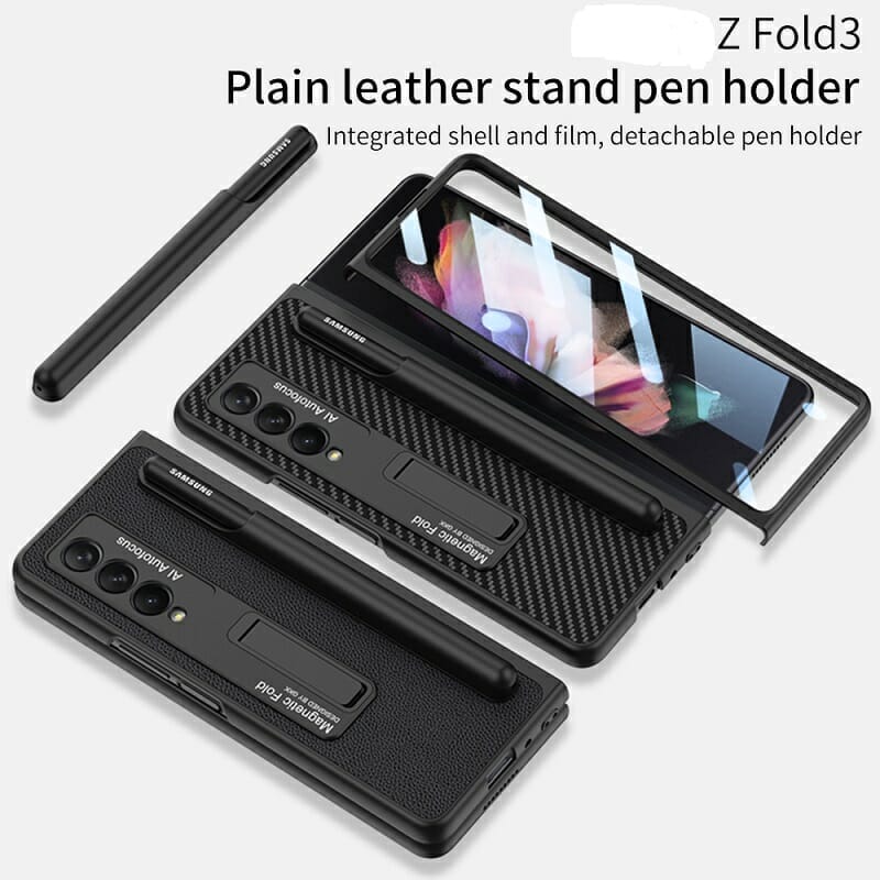 S Pen Holder Case for Samsung Galaxy Z Fold 3 5G With Magnetic