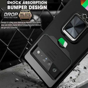 Heavy-Duty Shockproof Rugged Card Holder Case With Ring Kickstand For Google Pixel 3 Heavy-Duty Shockproof Rugged Card Holder Case With Ring Kickstand For Google Pixel 9