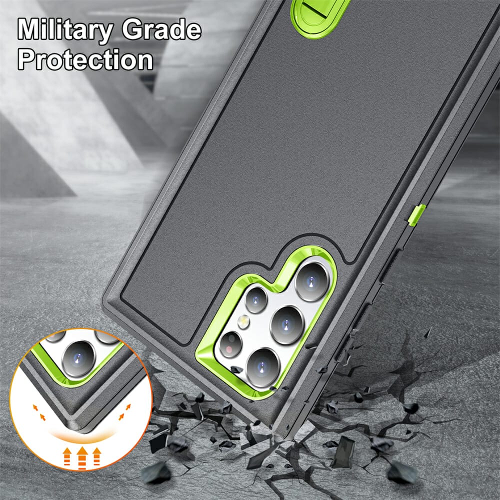 239974-oi6g4y.jpg Heavy Duty Shockproof Kickstand Armour Case for Samsung Galaxy S22 Series and A 53 4