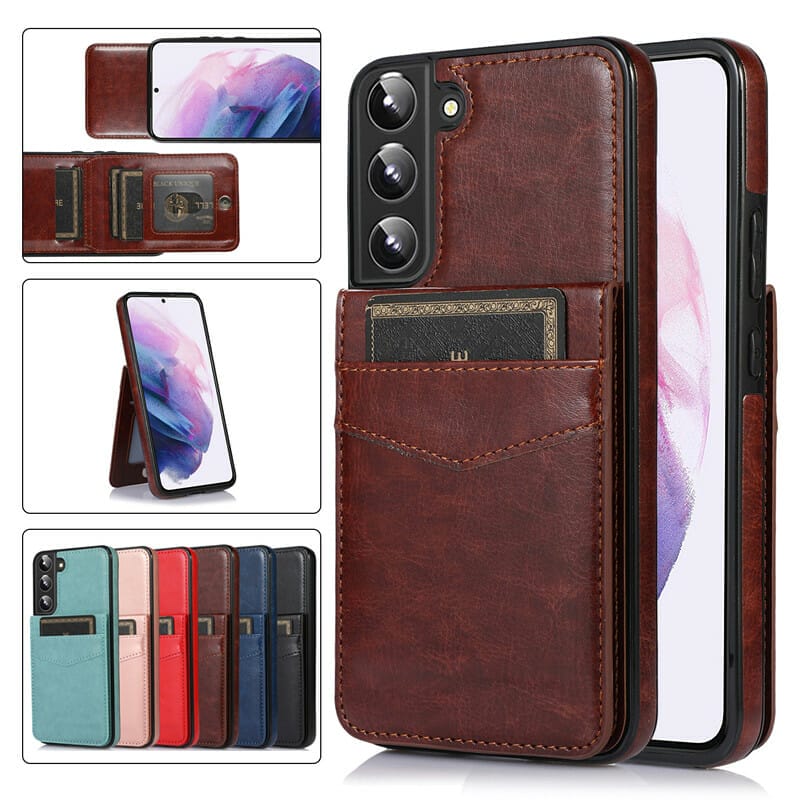 Luxury Leather Wallet Case For Samsung Galaxy S Series Note Series and A Series Phone 1
