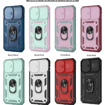 Shockproof Rugged Camera Lens Protection Case With Ring Holder kickstand for iPhone 10