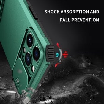 Shockproof Armour Camera lens Protection Kick Stand Phone Case For iPhone 8