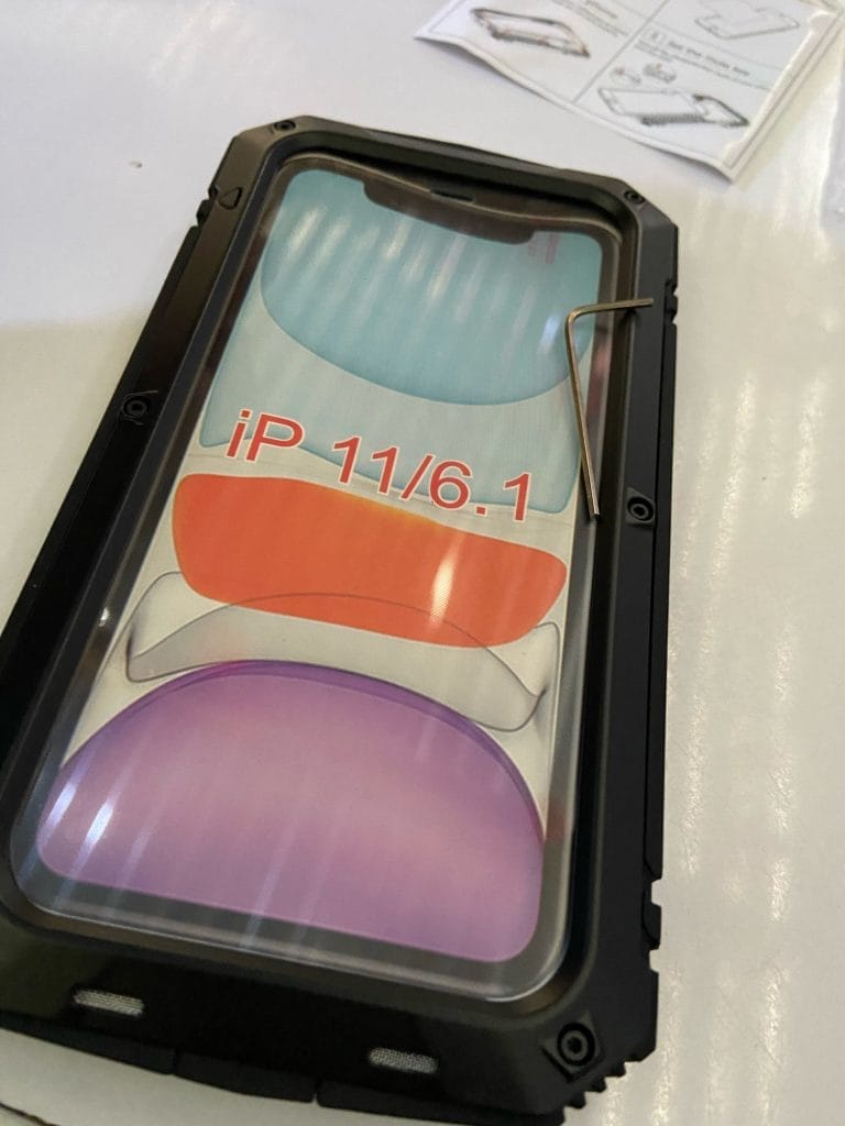 The Armour Dustproof Shockproof Tempered glass Metal Cover For iPhone photo review