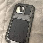 The Armour Dustproof Shockproof Tempered glass Metal Cover For iPhone photo review