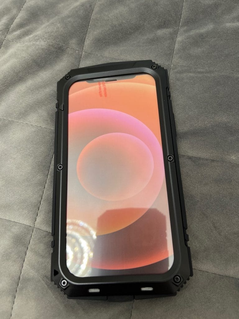 The Armour Dustproof Shockproof Tempered glass Metal Cover For iPhone photo review