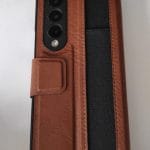 Luxury Leather Kickstand Case With S-Pen Holder For Samsung Galaxy Z Fold 4 5G photo review