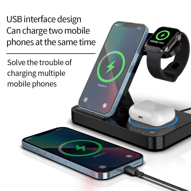249646-8lm46u.jpg Foldable 4 in 1 Wireless Fast Charger Stand 5