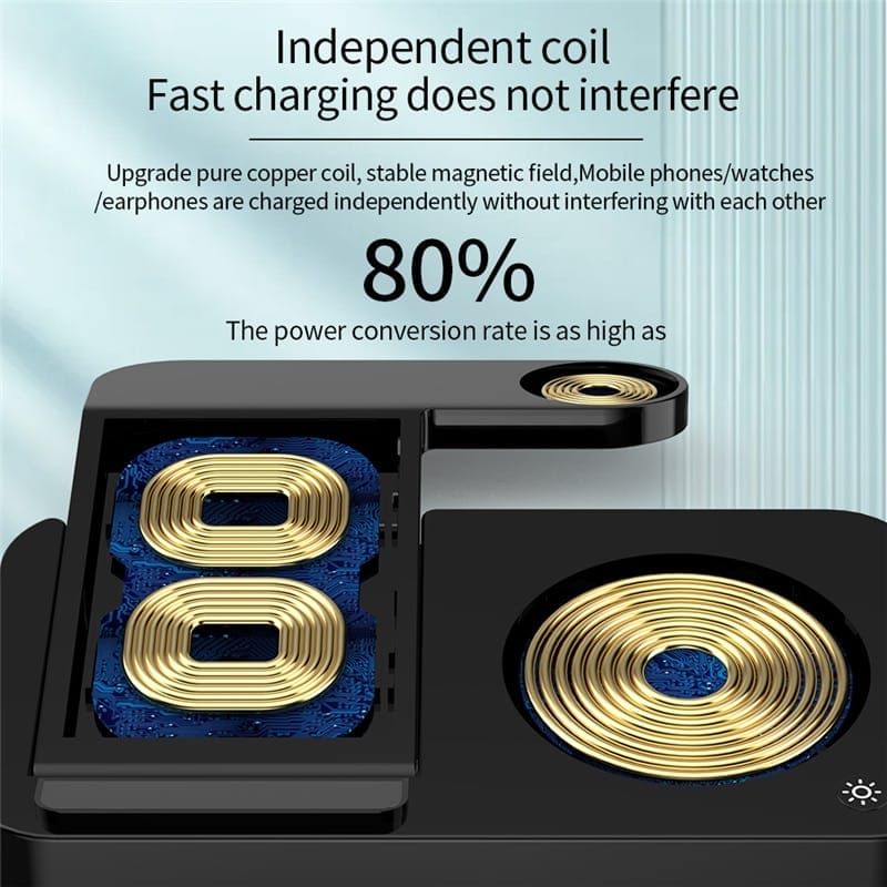 249646-bxy1fx.jpg Foldable 4 in 1 Wireless Fast Charger Stand 4