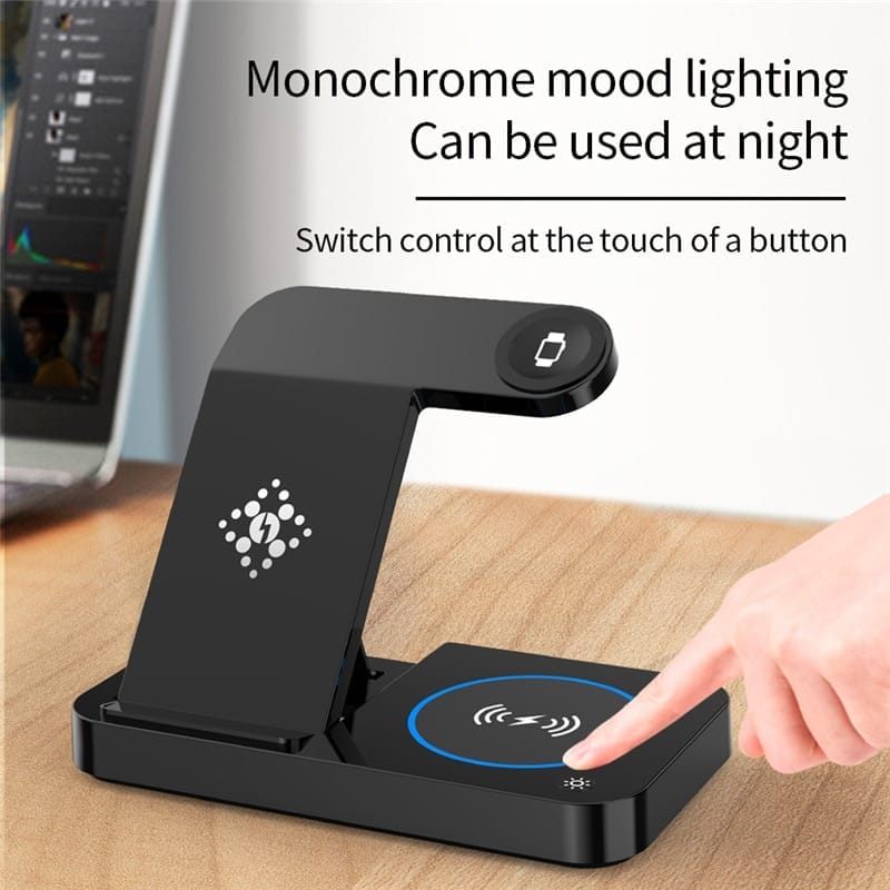 249646-qcmrwj.jpg Foldable 4 in 1 Wireless Fast Charger Stand 6
