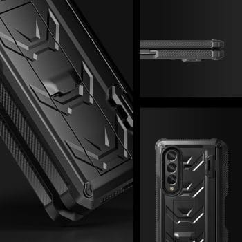 Armour Samsung Galaxy Z Fold 4 Shockproof Case With Hinge Protection S Pen Slot and Kickstand 10
