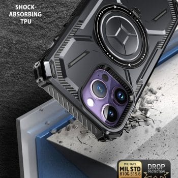 Heavy Duty Shockproof Dustproof Case for iPhone With MagSafe Metal Magnetic Ring Kickstand 2 Heavy Duty Shockproof Dustproof Case for iPhone With MagSafe Metal Magnetic Ring Kickstand 8