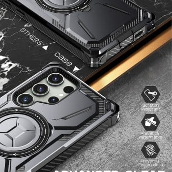 Heavy Duty Shockproof Case for Samsung Galaxy S Series With MagSafe Ring Kickstand 9