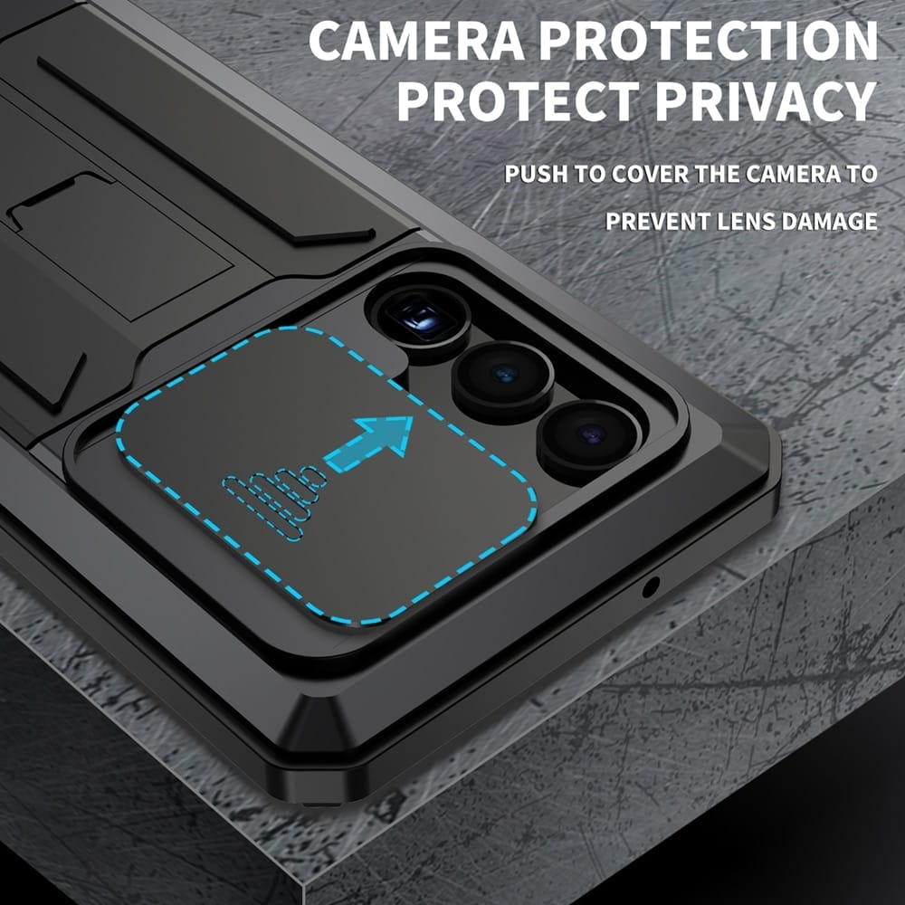 Armour Shockproof Dustproof Metal Kickstand Camera Protection Samsung Galaxy Phone Case 3