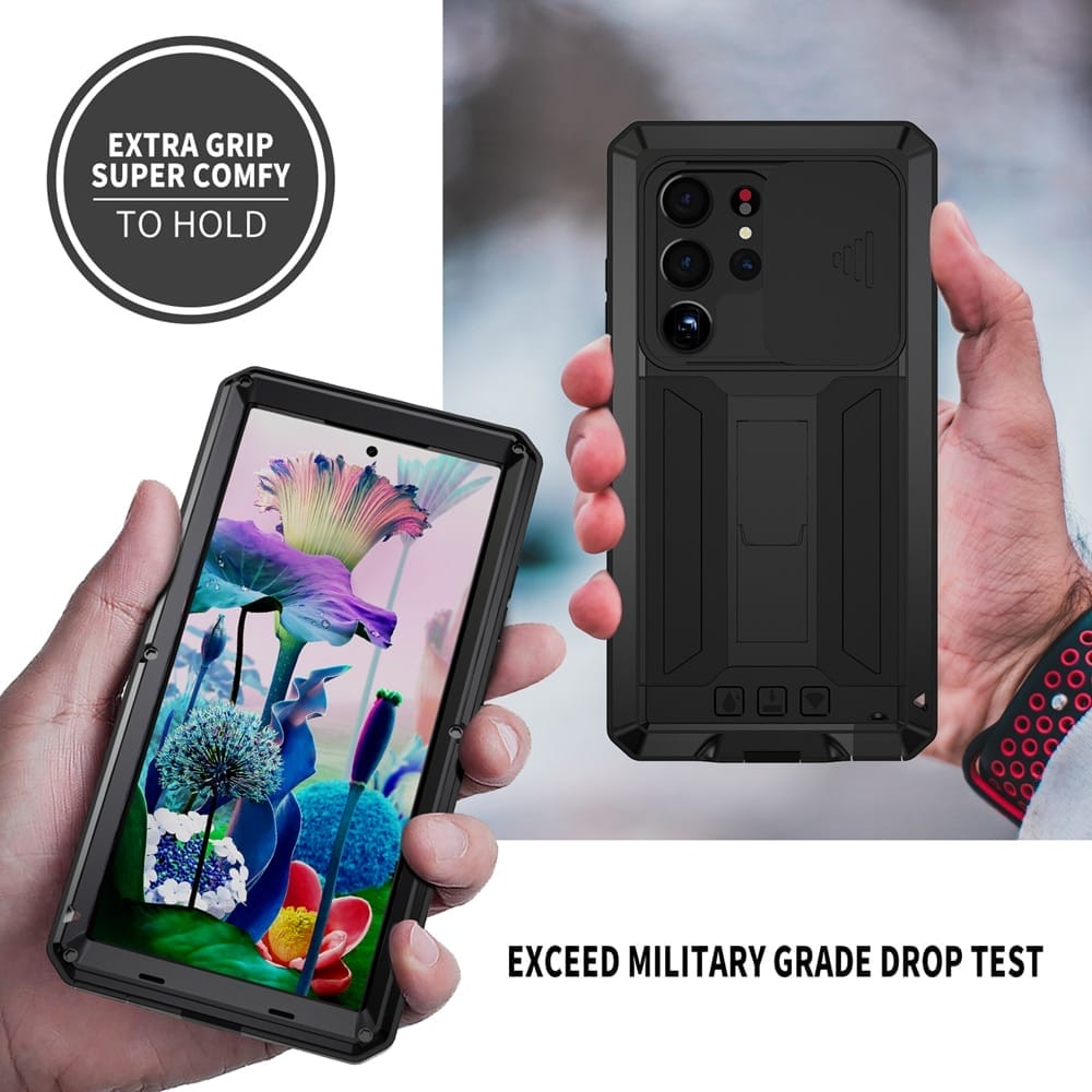 Armour Shockproof Dustproof Metal Kickstand Camera Protection Samsung Galaxy Phone Case 4